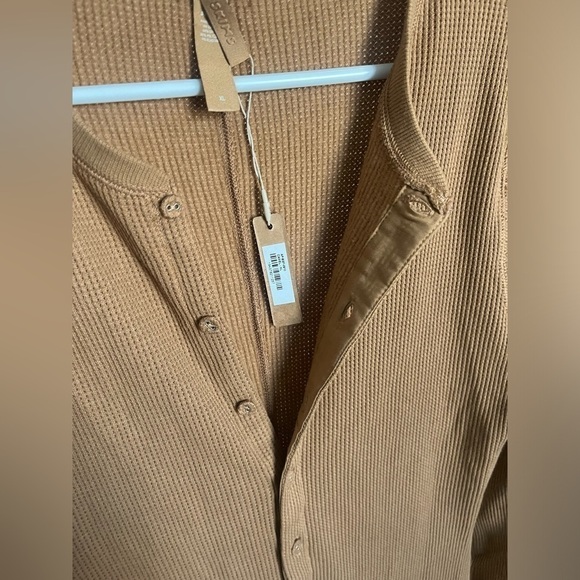 SKIMS Waffle Knit Sleep Jumpsuit Camel - Picture 12 of 12